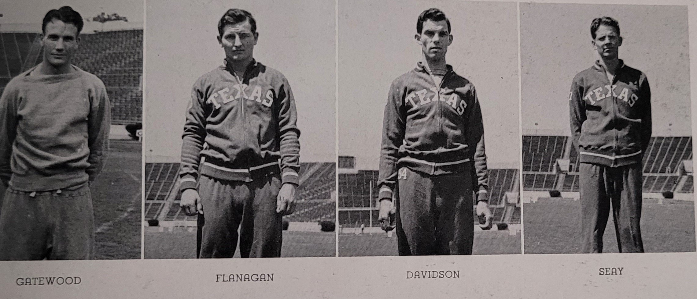  1940-1941 track Gatewood Flanagan, Davidson, Seay 