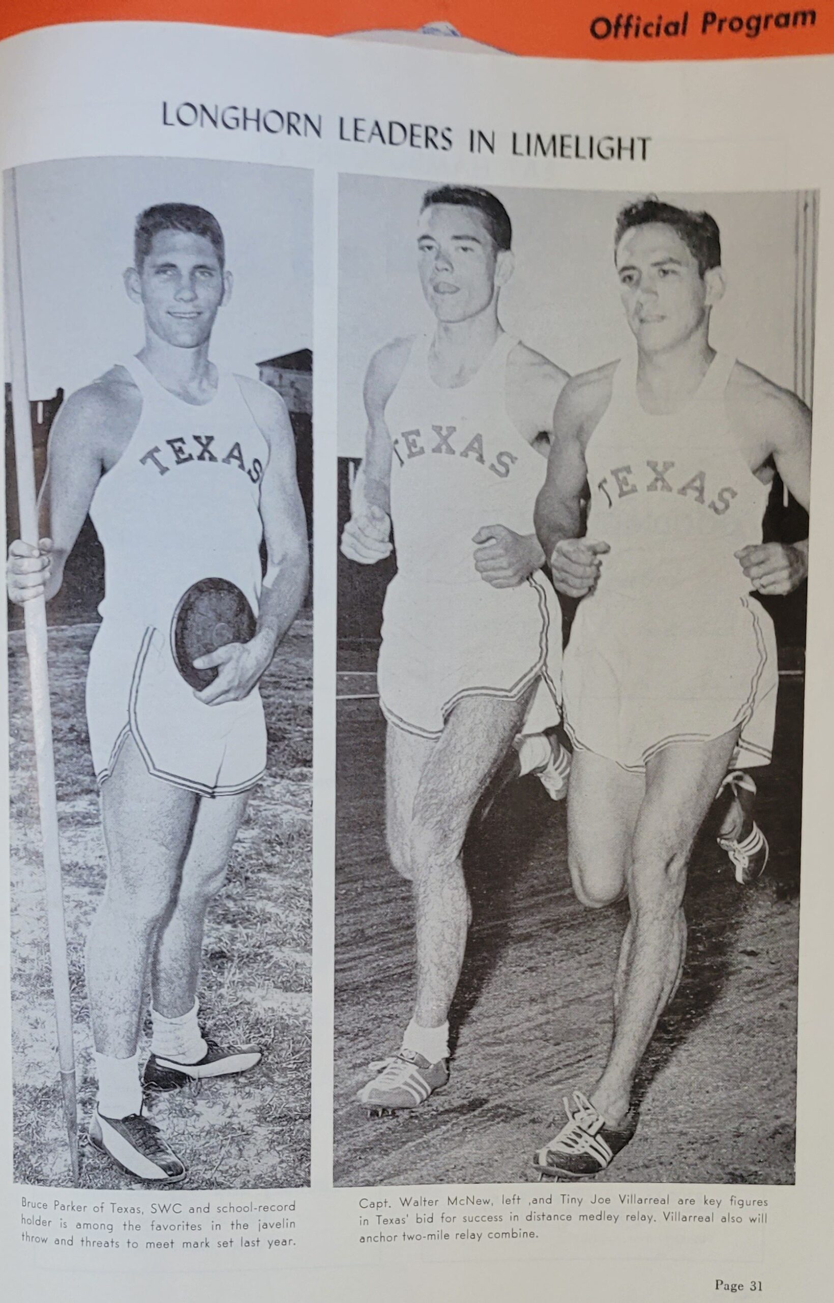 1958 Bruce Parker, Walter McNew, Joe Villarreal