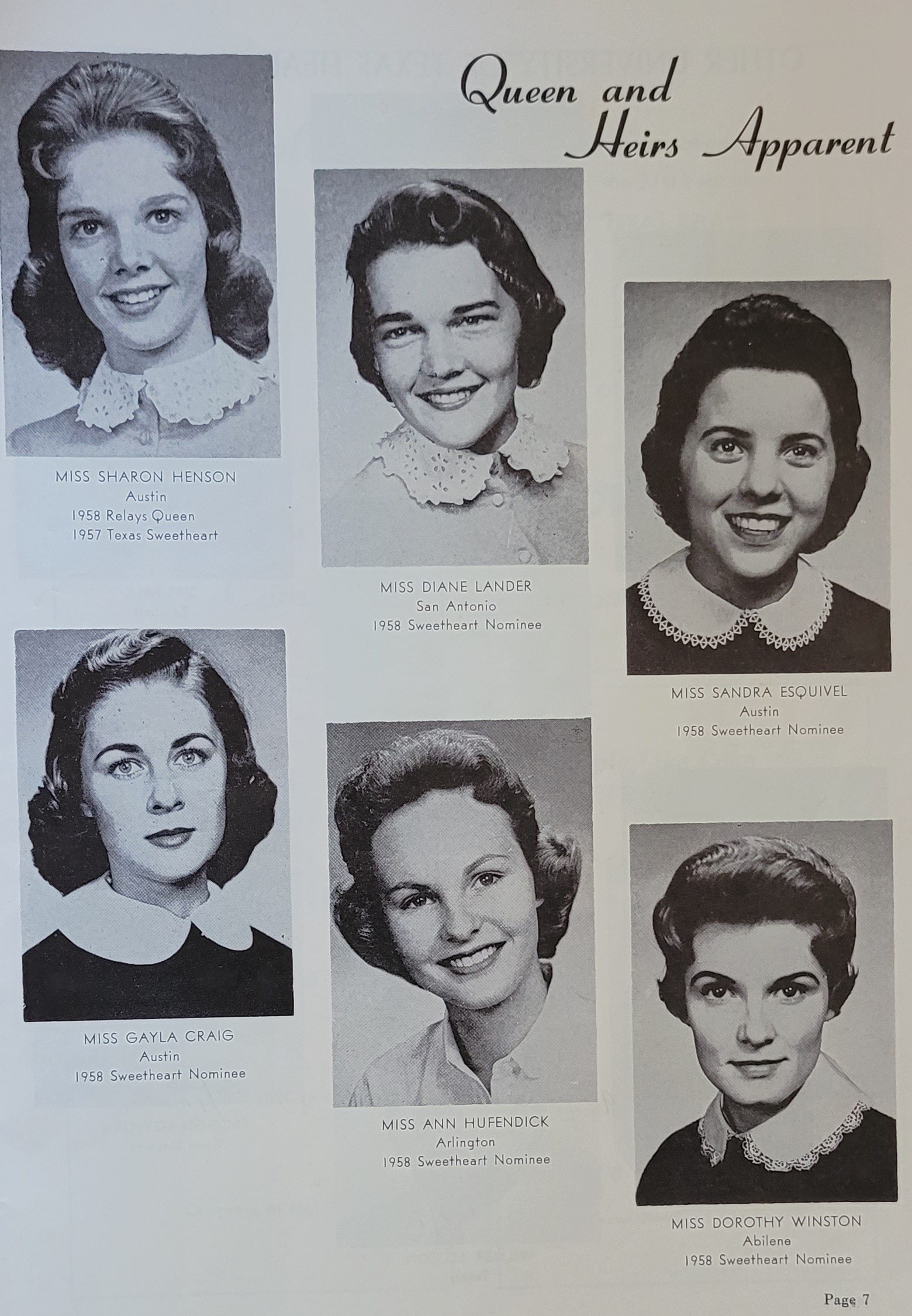 1958 Texas Relays  Sweethearts