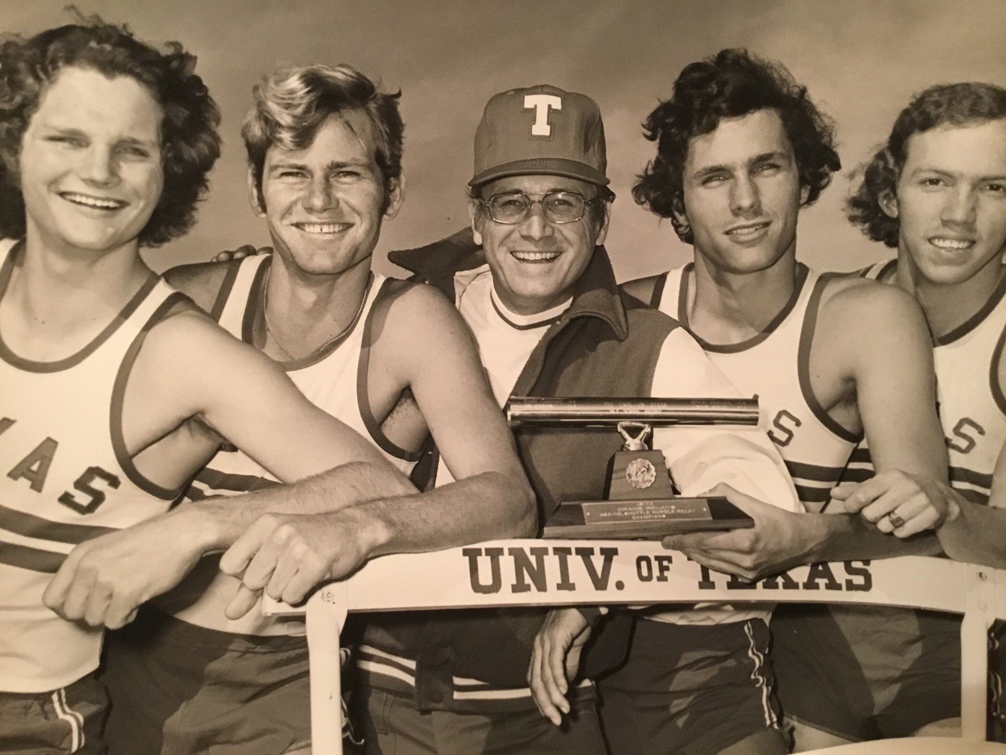  1972 Randy Lightfoot,  Jim Heredon, Coach Price Robert Primeaux, Gordon  Hodges. 