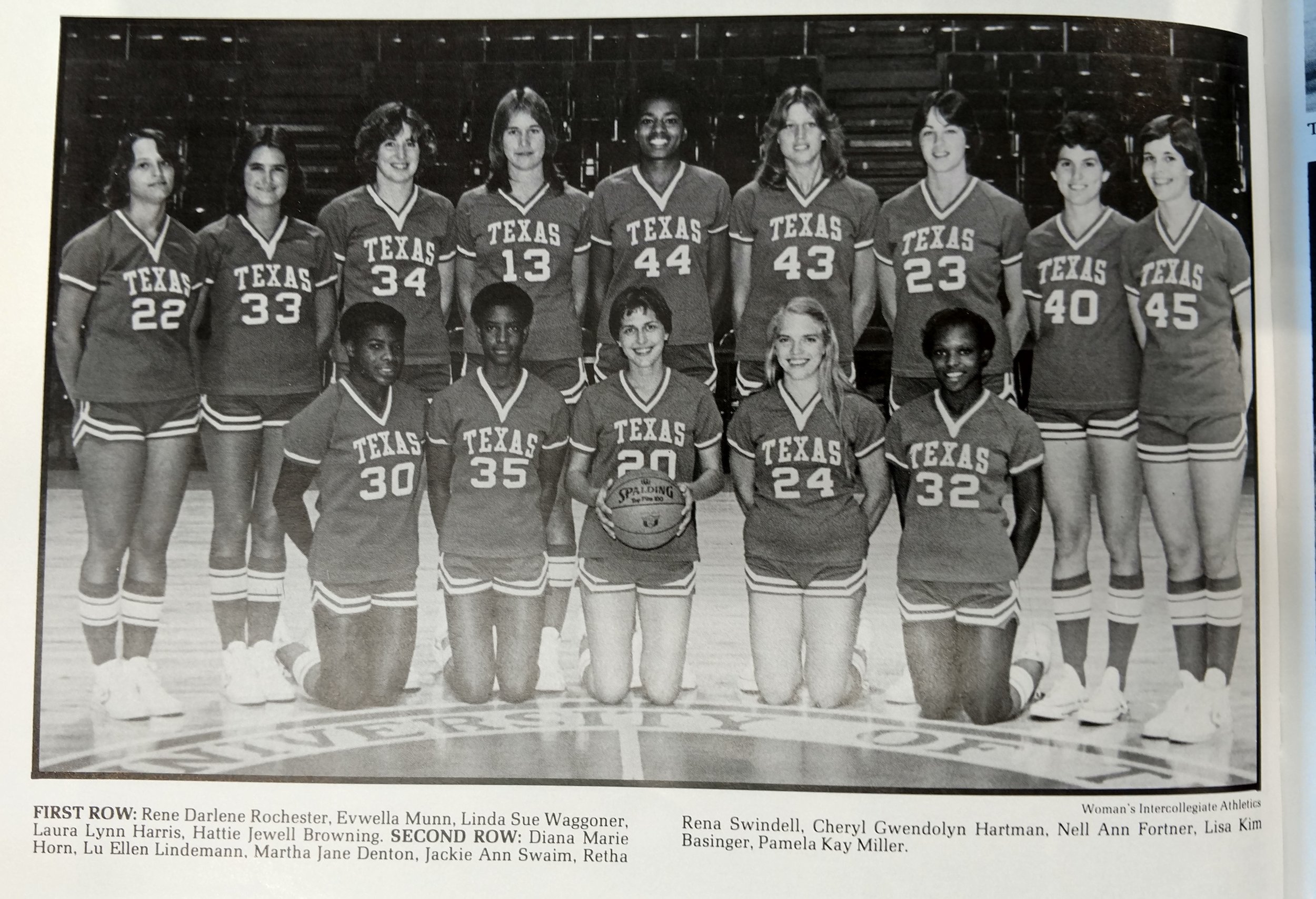  kneeling- Rochester, Munn, Waggoner, Harris, Browning- back row- Horn, Lindemann, Denton, Swaim, Swindell, Hatman, Fortner, Basinger, Miller 