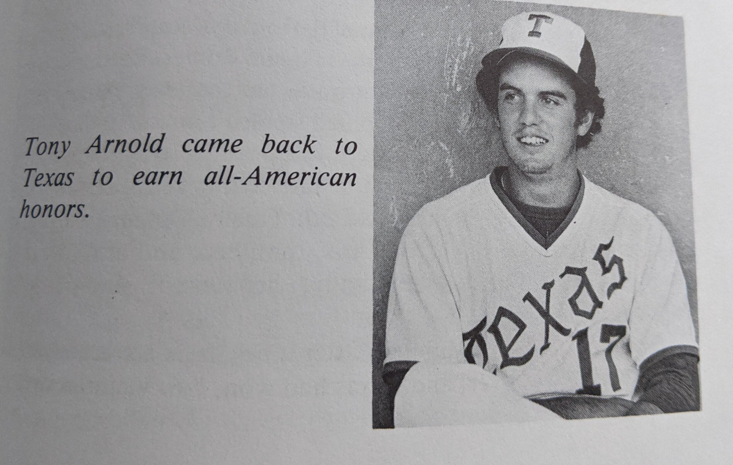   Captain Tony Arnold is an All American and is 15 -0 as a pitcher and sets school records for innings pitched and complete games.     Tony’s primary asset was throwing strikes walking only 19 batters all year.  