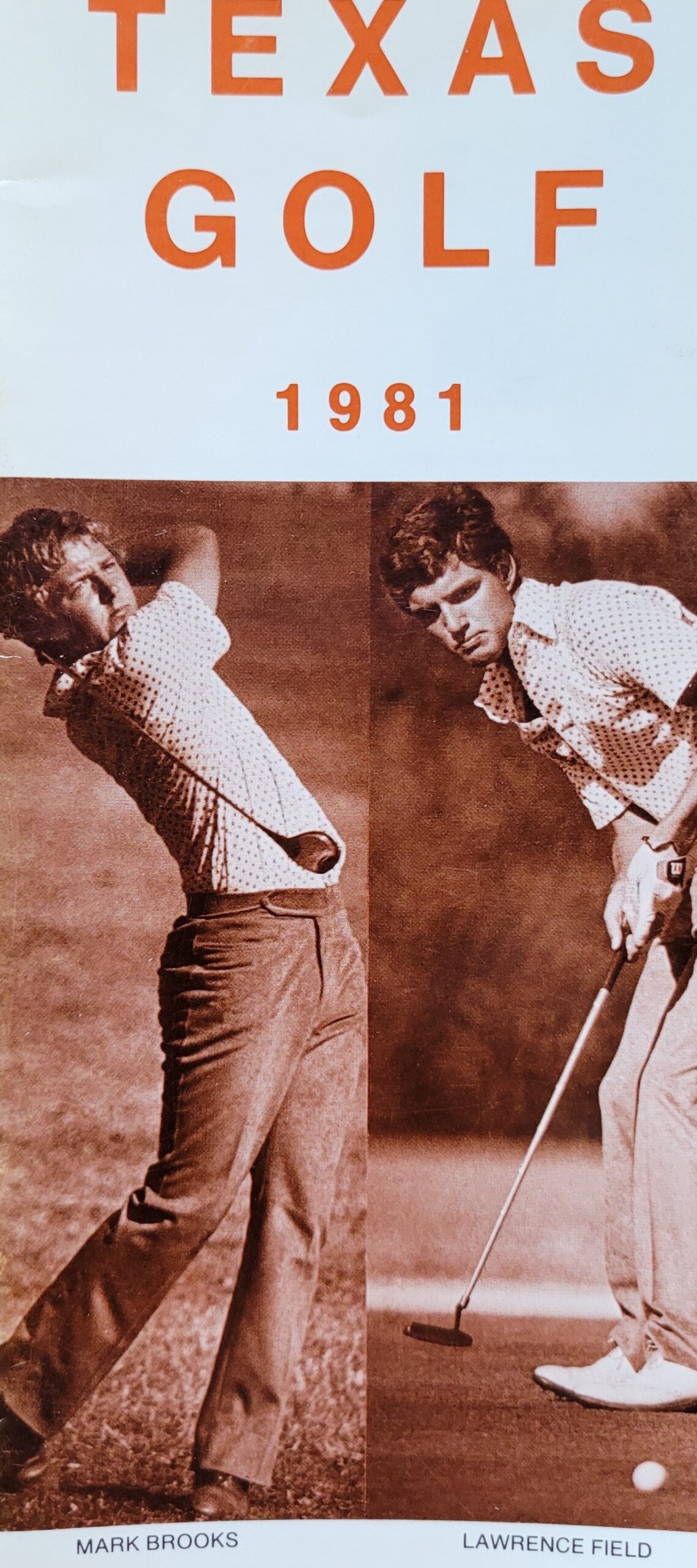 1981 men's golf  Mark Brooks and Lawrence Field.jpg