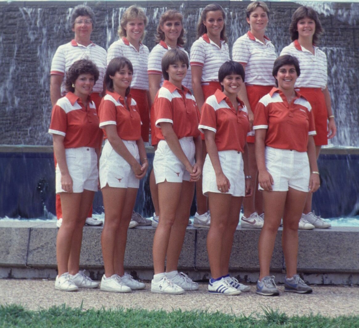  Top Row Coach, Kim Shipman, Nancy Ledbetter, Sherri Steinhauer, Meredith McCuaig, Debbie Greiner- Front Row" Robin Moran, Donna Linder, Janet Robbin , Karolyn Criado, Lisa DePaulo 