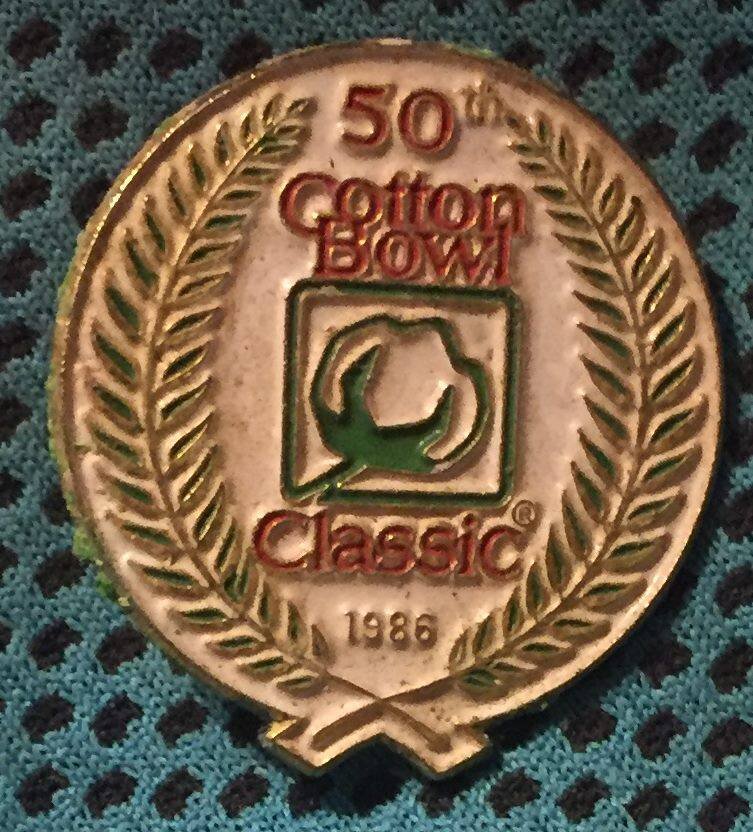 1986 medallion for 50 anniversary of Cotton Bowl