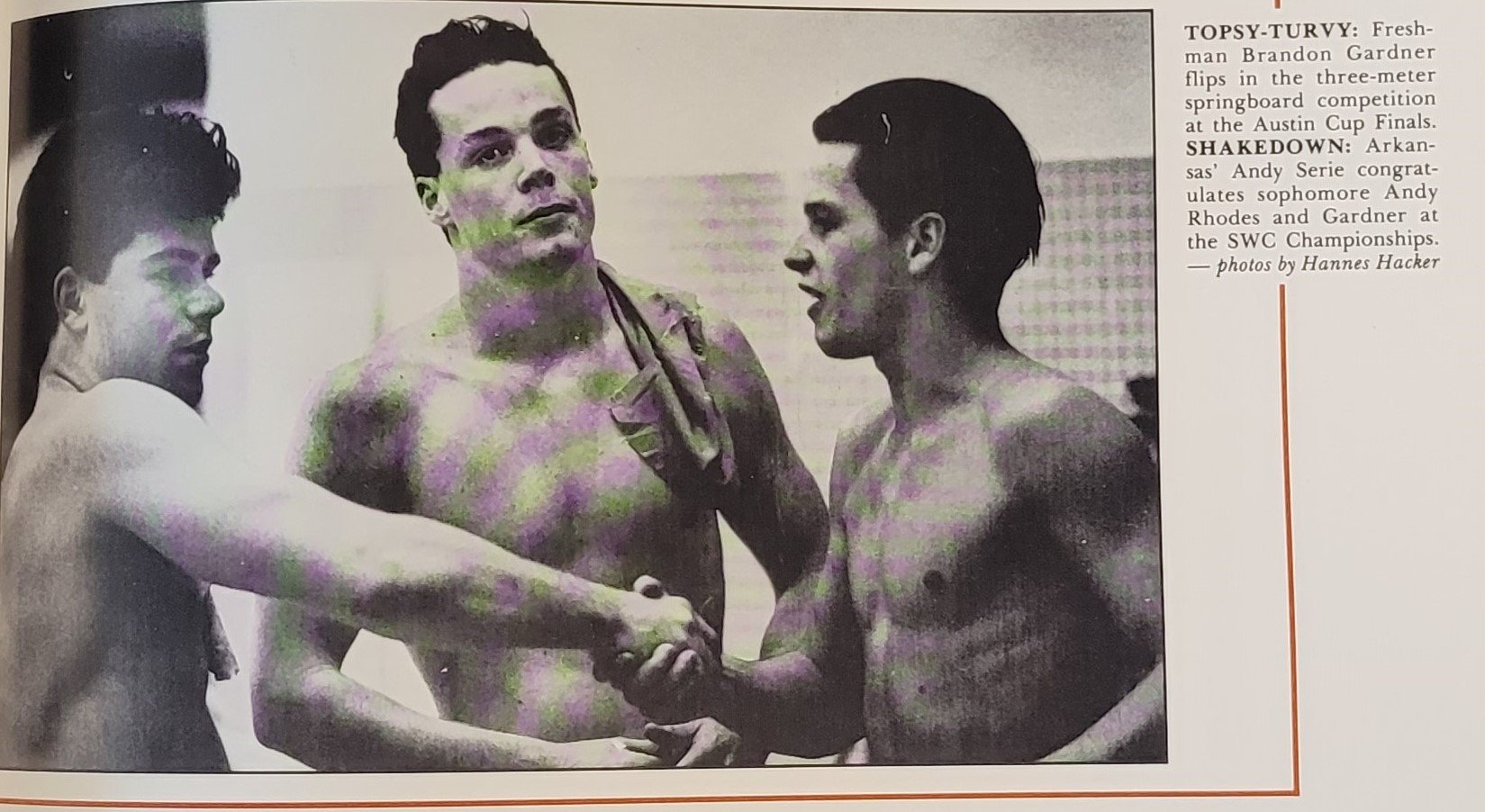 1989 diving Brandan Gardner, Andy Rhodes 