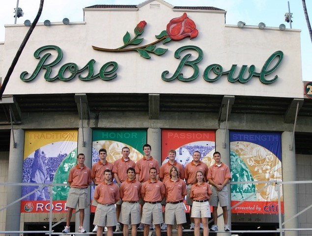  2004 Football Managers  top: Cody Kelso, Jeremy ?, Chris Sbrusch, Dan Huskerson, Ryan ?, Aaron Scott, Kyle Folts  front: Darren Damewood, Drew W., Nick Tarantino, Randyn Tenery, Lauren Mayer 