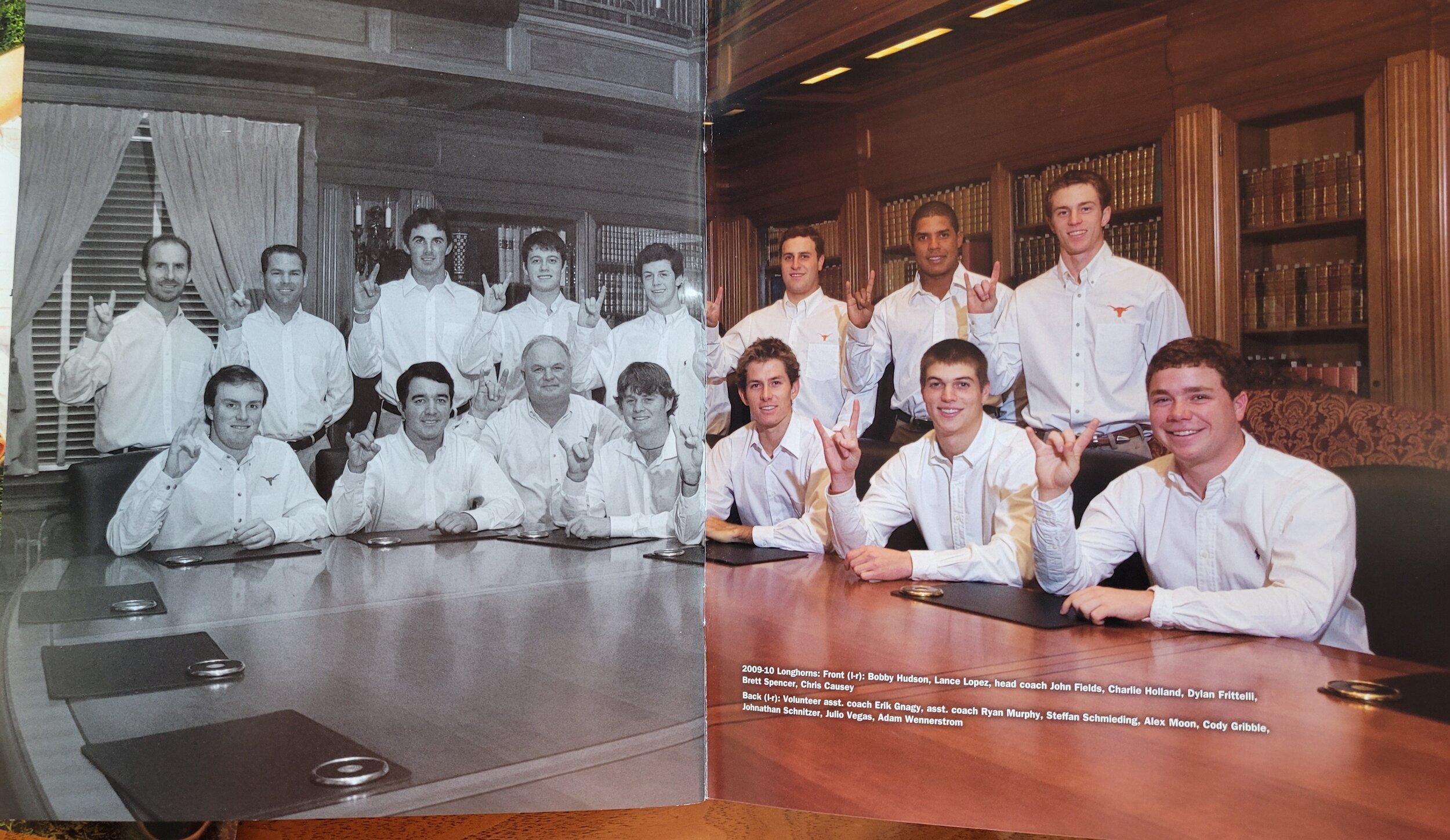  2010  Men's golf  front row l to r  Hudson, Lopez, Coach Fields, Holland, Fritellii, Causey, Spencer, Back row Gnagy, Coach Murphy, Schmleding, Moon, Gribble, Schnilzer, Vegas, and Wenmerstrom 