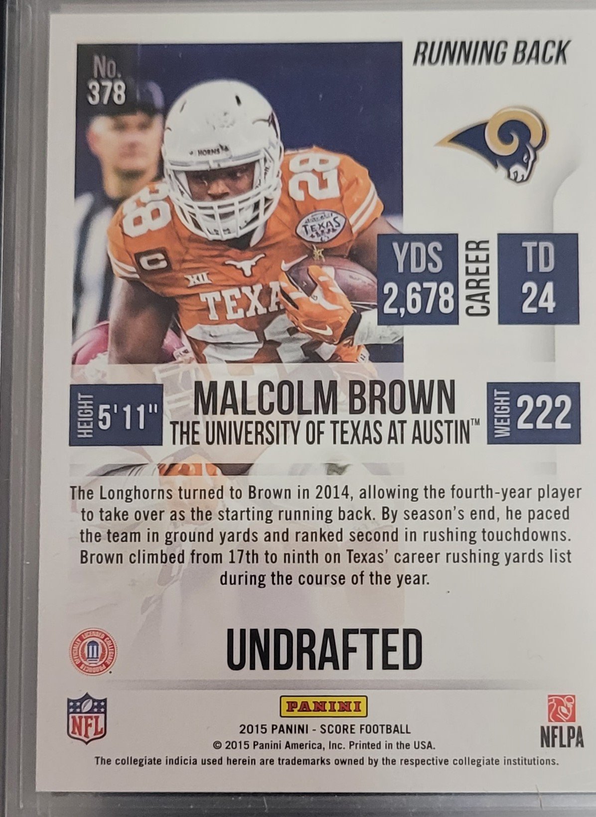 Malcolm Brown - back 