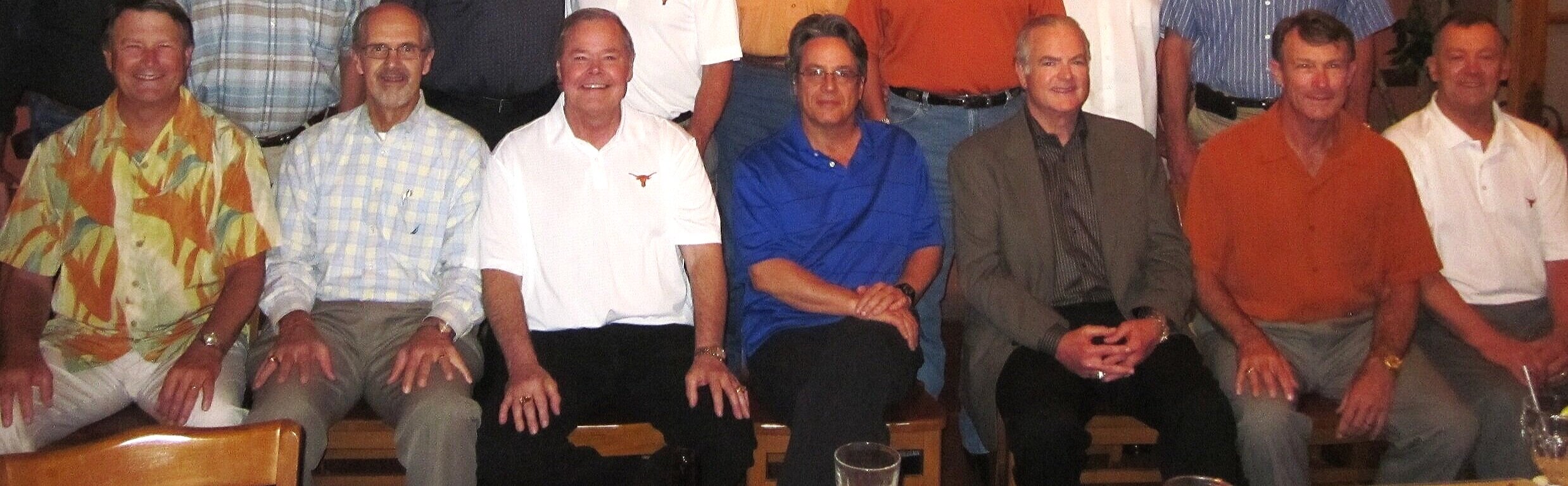  A Special Night with the Director of  My All American.   Left to right  Tom Campbell, Randy Peschell, Billy Dale, Director Angelo Pizzo ????, Mike Campbell, Stan Mauldin.  