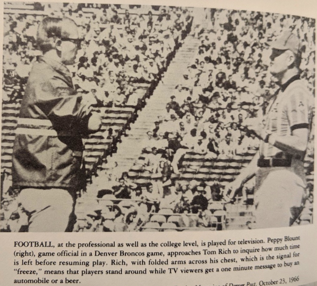 Peppy an official- Denver Bronco game