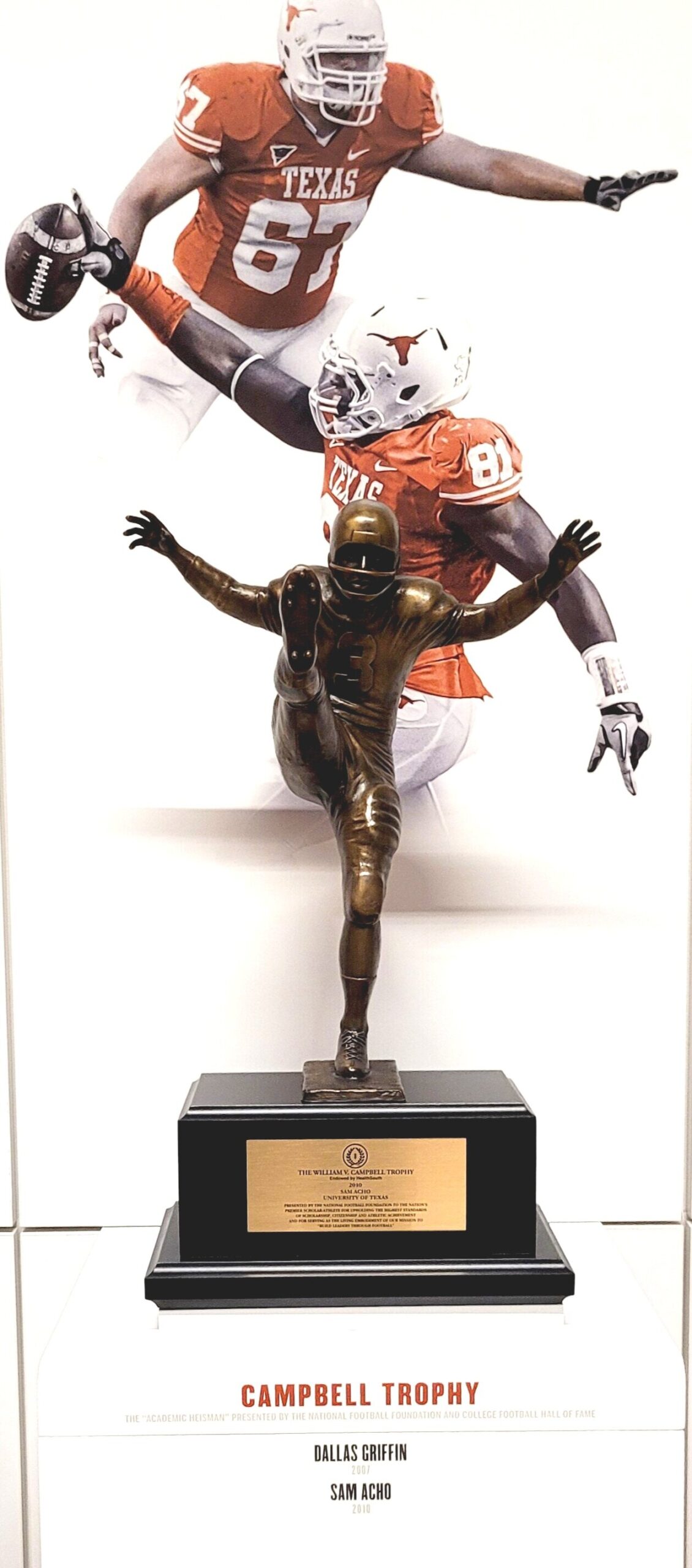 Campbell trophy- Academic Heisman-Dallas Griffin 2007- Sam Acho 2010