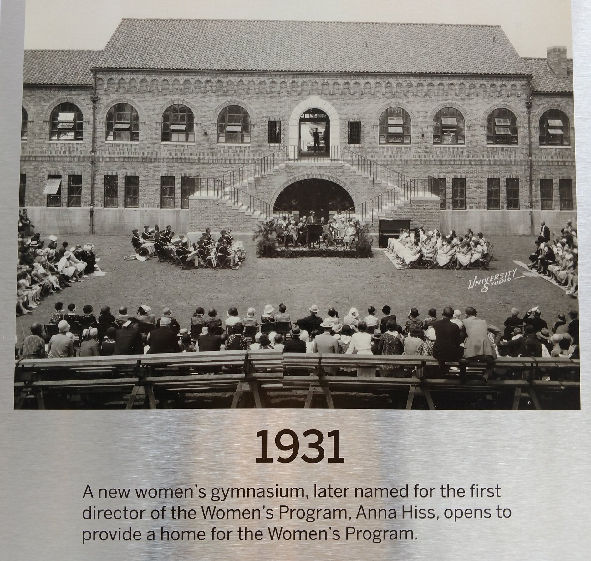  The Women’s physical training department for swimming, horseback riding, basketball, team sports, golf, tennis, deck-tennis, archery, clogging, and interpretive dancing has a new home with a spacious lounge, pool, and dancing studio, 20 offices.  It