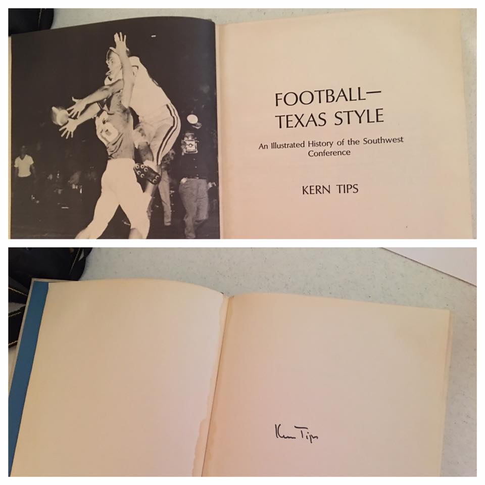 Autograph copy of Football Texas Style 