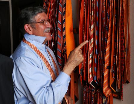 The orange tie du jour decision