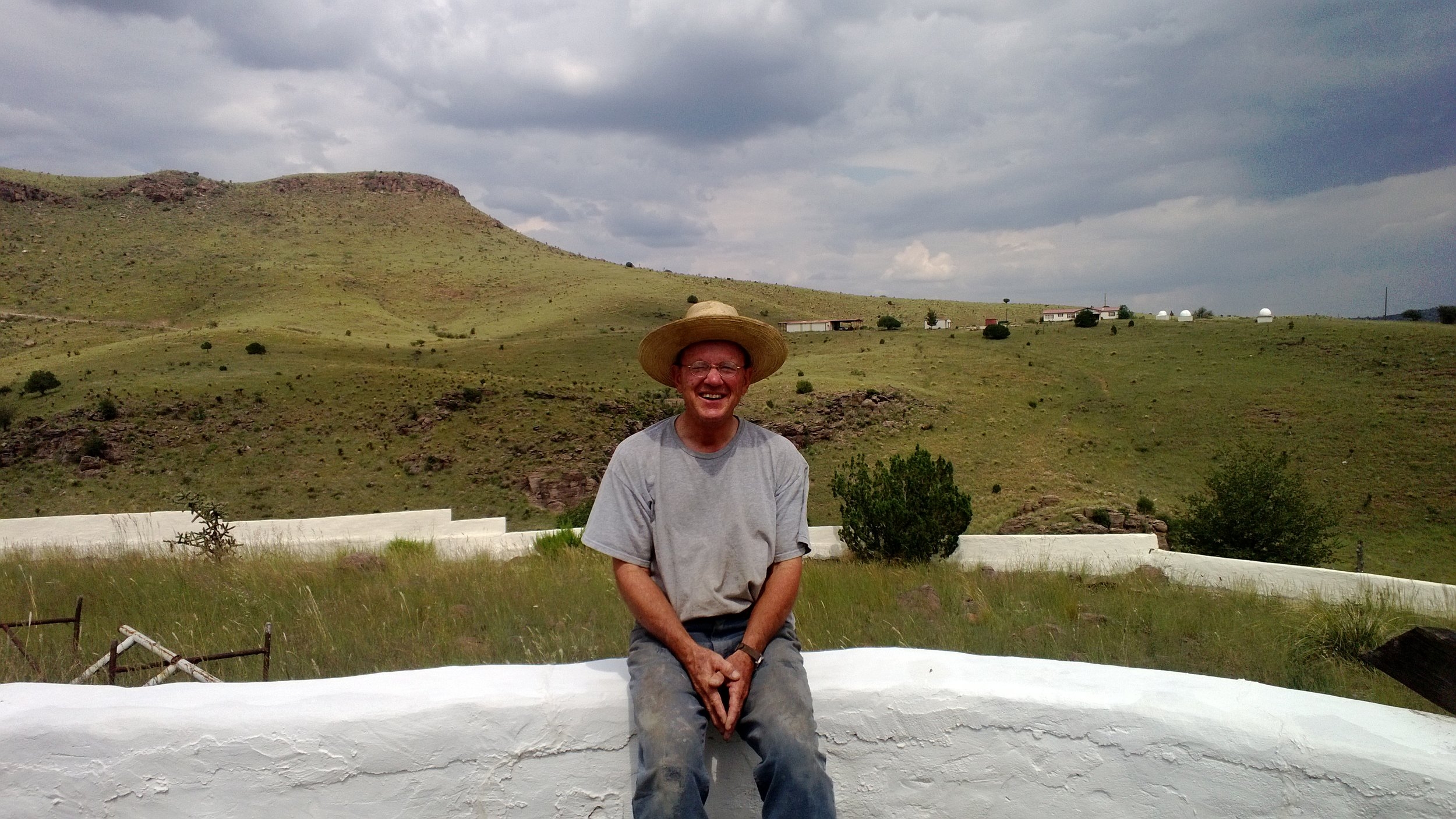 Glen at his compound in Fort Davis 2013. 