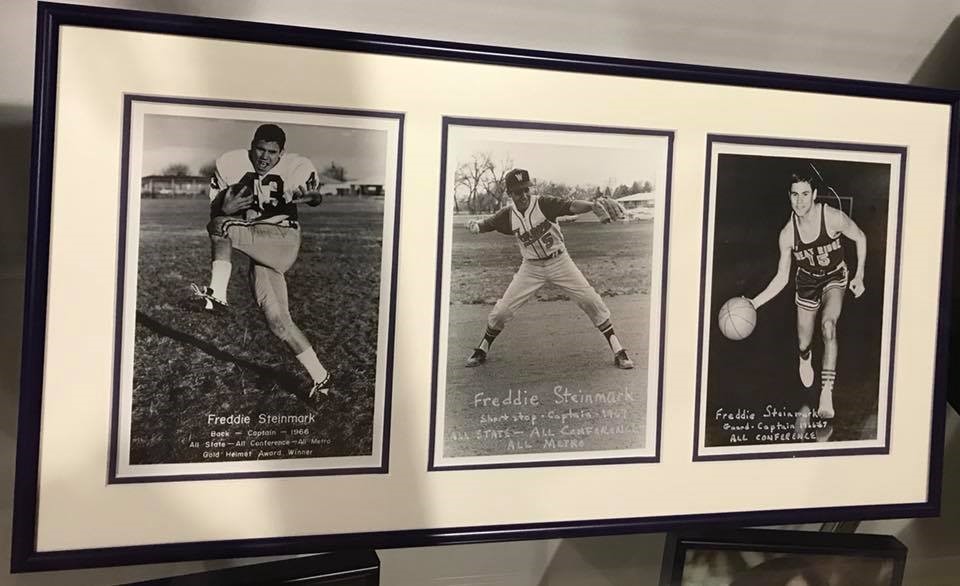  "Was in Denver at Arvada high school. This was in their trophy case."&nbsp; (FB 2-23-18 from Chuck Reddick- friend of Tom Campbell) 