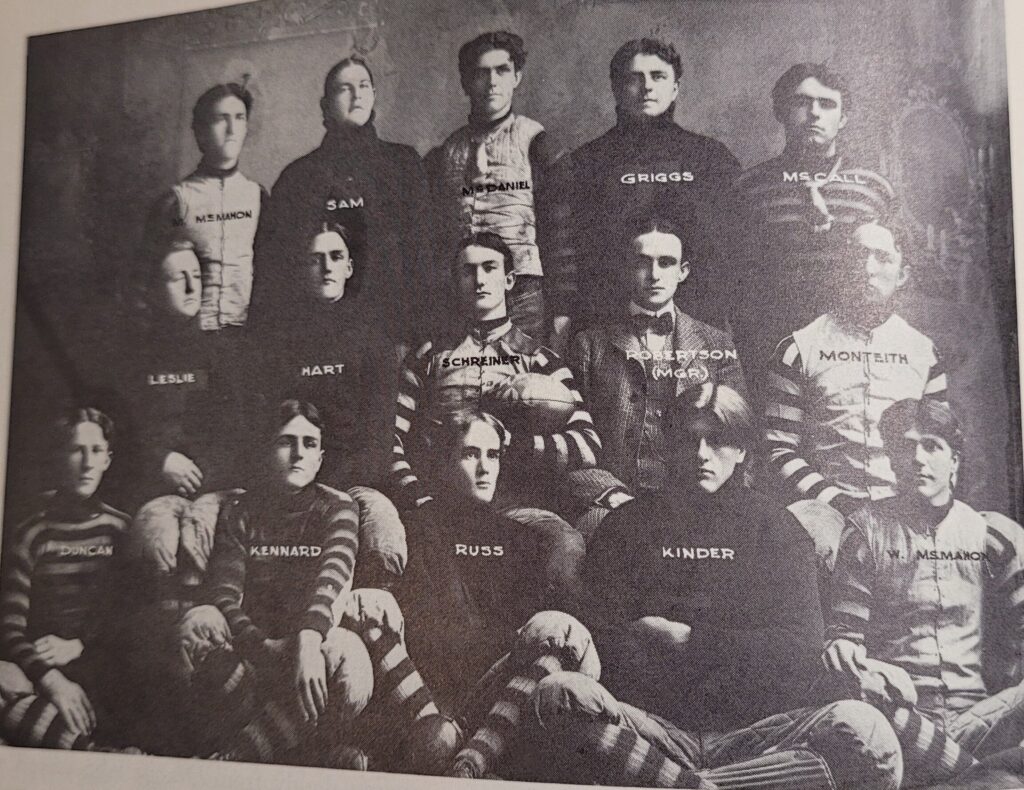 This image has an empty alt attribute; its file name is 1900footballteam-1024x790.jpg