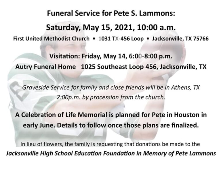 Pete Lammons obit