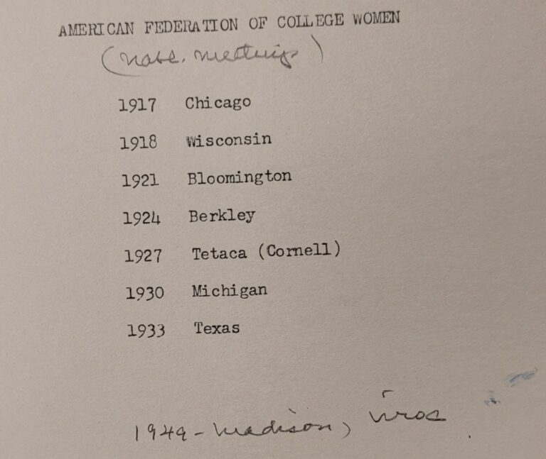 Women Sports Organizational Structures prior to the NCAA