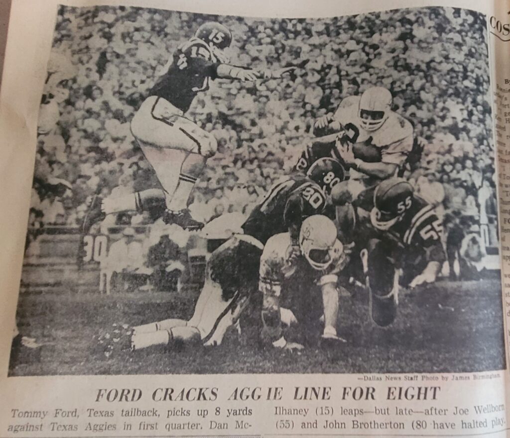 1963 Aggie game Tommy Ford