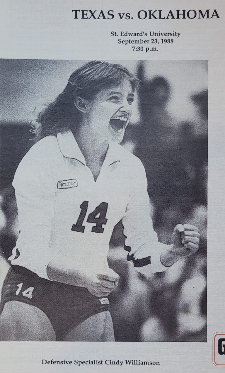 1989 Cindy Williamson volleyball- walk-on