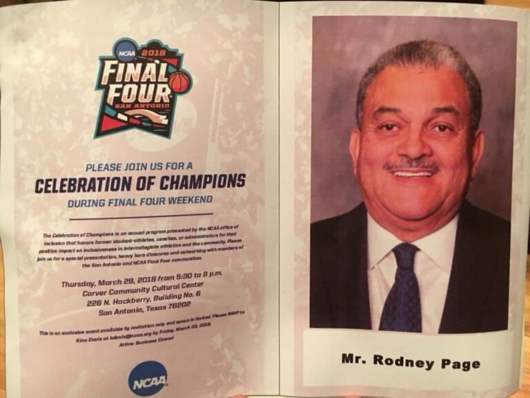 Coach Rodney Page 1973-1976