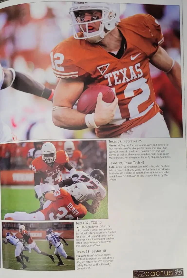 Video on Colt McCoy  in link below