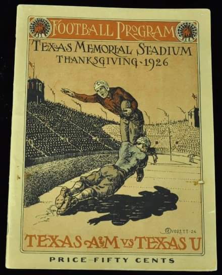 This image has an empty alt attribute; its file name is 1926-Texas-vs.-Texas-A-M-program.jpg