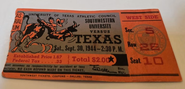 1944  Texas vs. SouthWestern