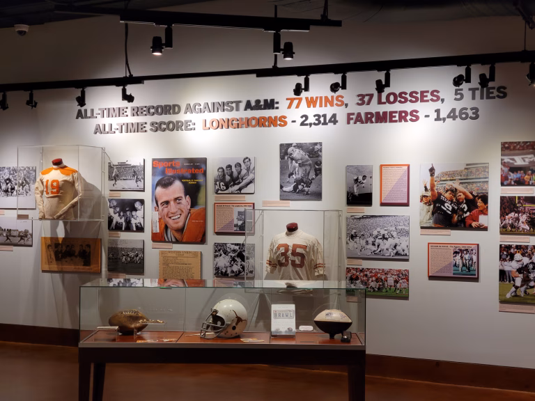 Longhorn Sports Media Programs compiled by the Stark Center