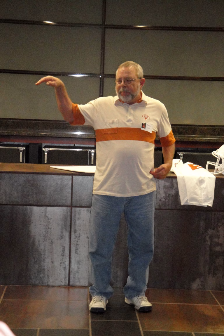 Wearing the Lid of Honor Terry “Teapot” Collins has passed away